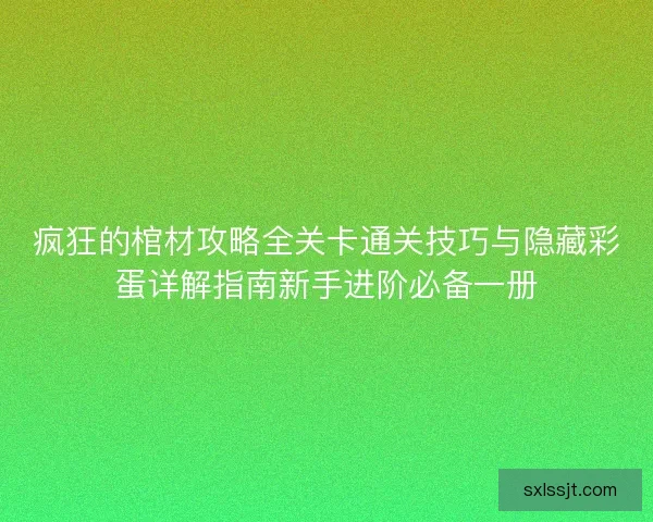 疯狂的棺材攻略全关卡通关技巧与隐藏彩蛋详解指南新手进阶必备一册